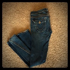 True religion dark wash jeans